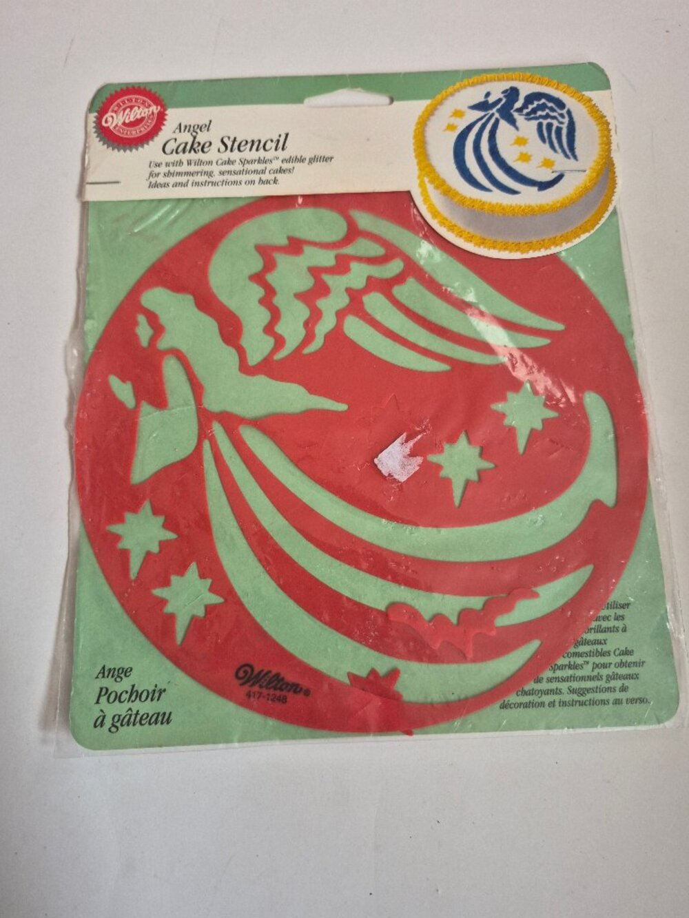 Vintage Wilton Angel Cake Stencil 417-1248 – Baking Decor Tool NEW